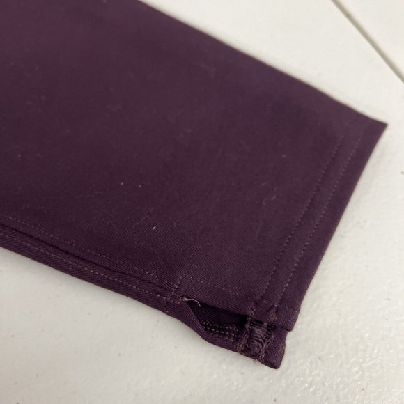 NEW NWT Spanx Ponte Ankle Leggings Brandywine Purple SZ PM Medium Petite Slit - Picture 7 of 7